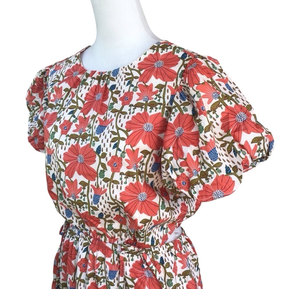 & Merci Boho Floral Puff Sleeve Lindsay Dress Size Large - Picture 6 of 8